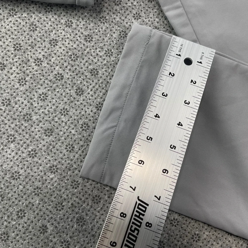 NEW Banana Republic Mens Flat Front Pants Gray Performance Chinos 34x32